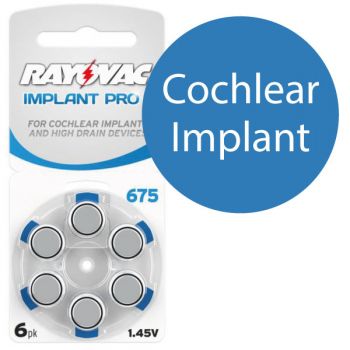 Cochlea-Batterien Rayovac Implant Pro +