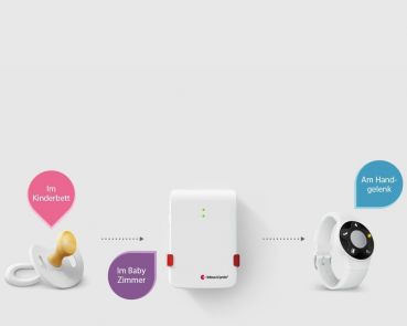 Mobiles Babyruf-Set der Bellman Visit Lichtsignalanlage für Hörgeschädigte