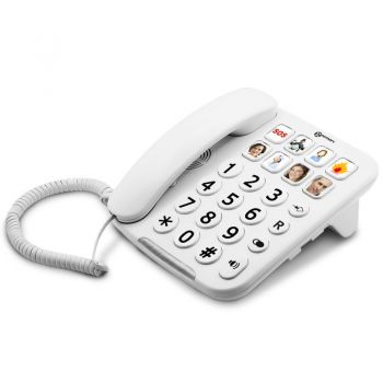 Geemarc PhotoPhone 110 Telefon für Schwerhörige mit Bildwahltasten