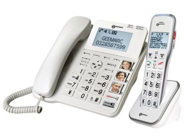 Seniorentelefon mit Bildwahltasten Geemarc Amplidect 595 Combi